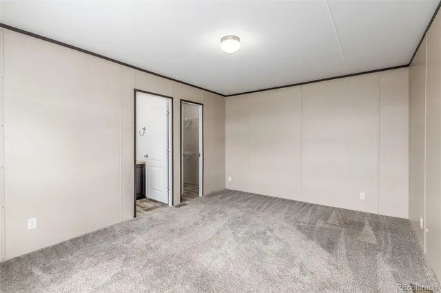 an empty room with a natural light