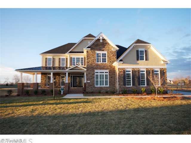 8507 Julina Drive Oak Ridge, NC 27310 - Photo 1 of 1 Exterior Front. Home pictured is same house type but home being built wil have an all brick front exterior