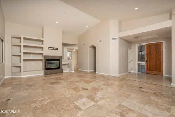 a view of livingroom with closet
