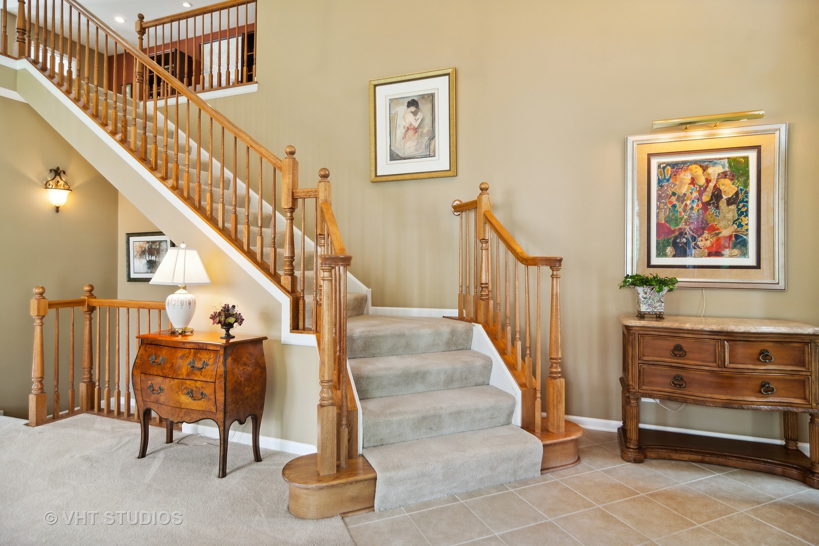 716 Fieldstone Court Inverness, IL 60010 - Photo 2 of 25 a view of staircase with furniture and stairs