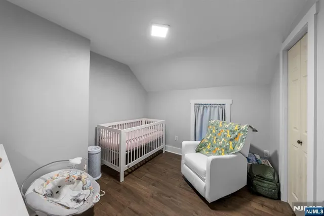 a room with a bed and a table