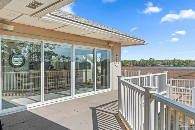 a view of a city from a balcony