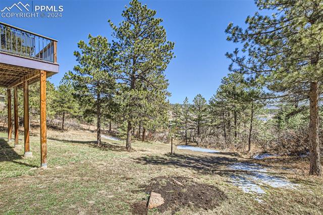 3715 Range View Road Monument, CO 80132 - Photo 46 of 49 View of the side yard and backyard featuring a balcony