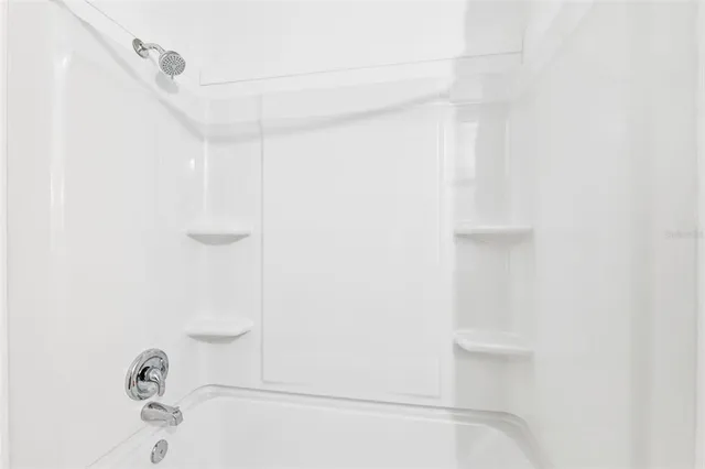 a close up of a shower