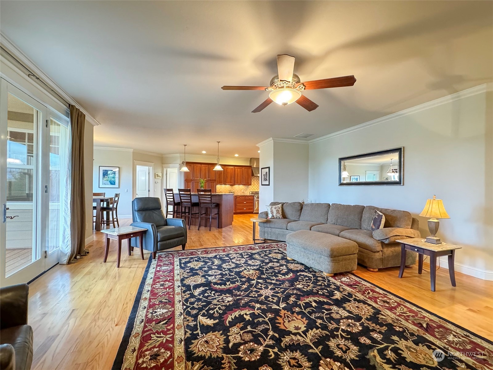 31 Fergy Lane Sequim, WA 98382 - Photo 7 of 40 a living room with furniture and a chandelier