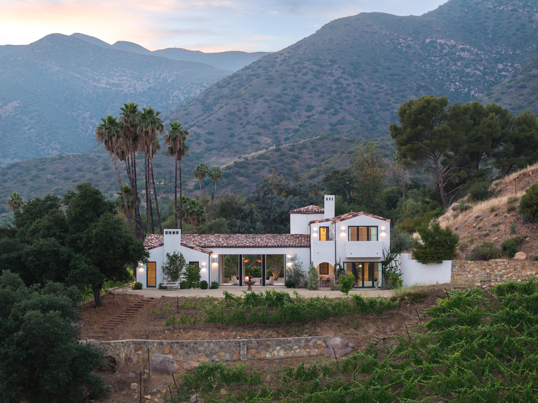 2259 McNell Road Ojai, CA 93023 - Photo 2 of 39 a view of a house with a garden and a yard