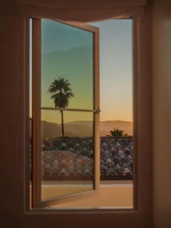 a view of a porch