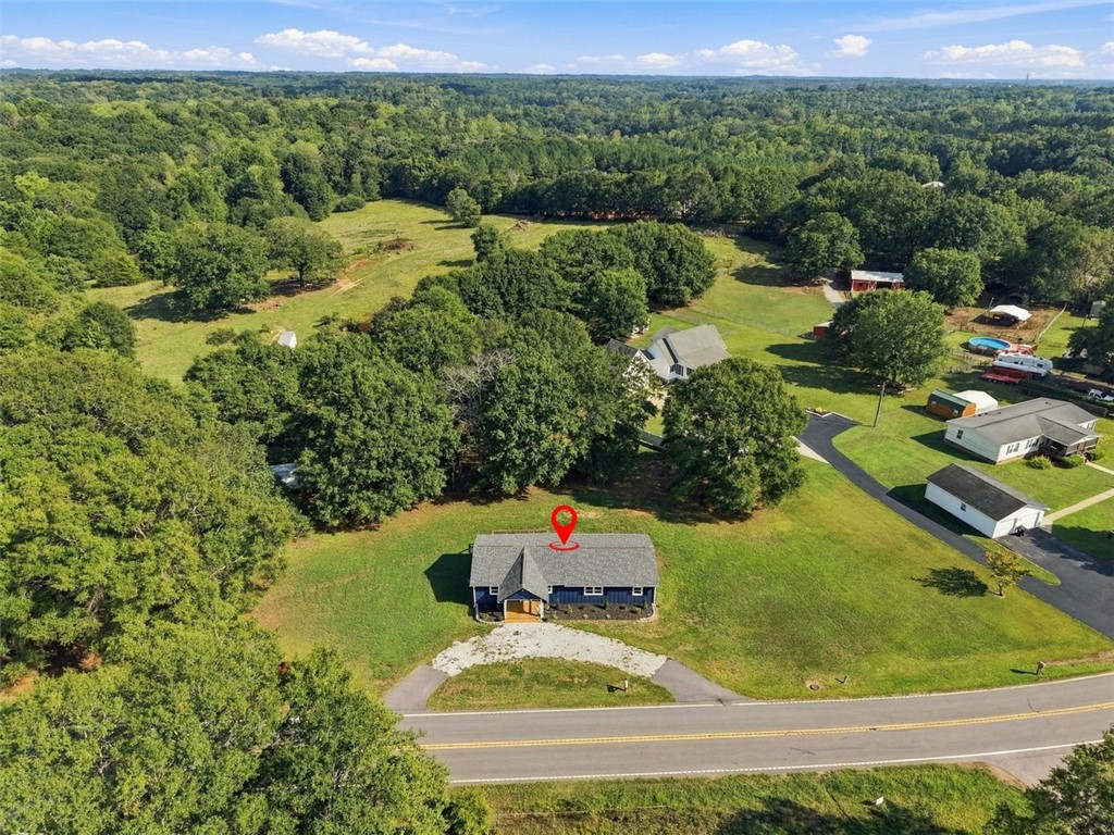 418 Old River Road Pelzer, SC 29669 - Photo 30 of 32 Lush rolling green hills and mature forest create a serene backdrop for this country home.