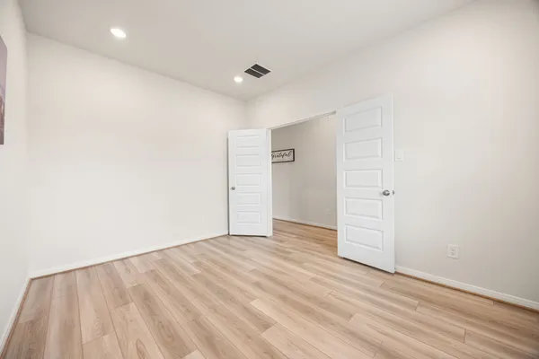 a view of an empty room
