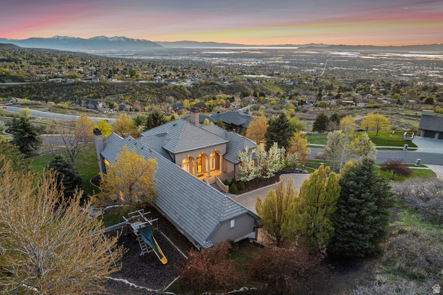 1714 Ridge Point Drive Bountiful, UT 84010 - Photo 127 of 132 Expansive property featuring a multi-level structure, a terraced landscape, and mature trees