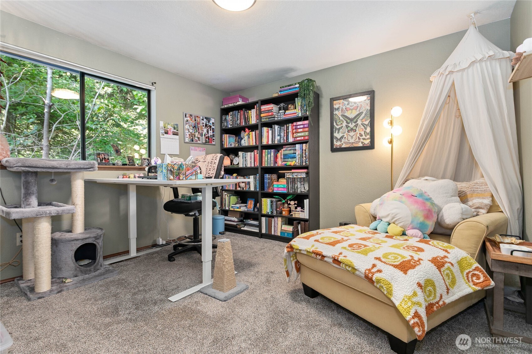 119 North 34th Street Bellingham, WA 98225 - Photo 13 of 21 a bedroom with a bed and a large window