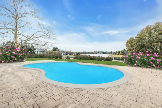 a view of outdoor space yard and swimming pool
