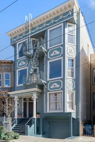 a front view of a building