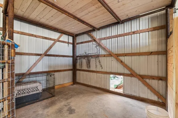 a view of wooden wall