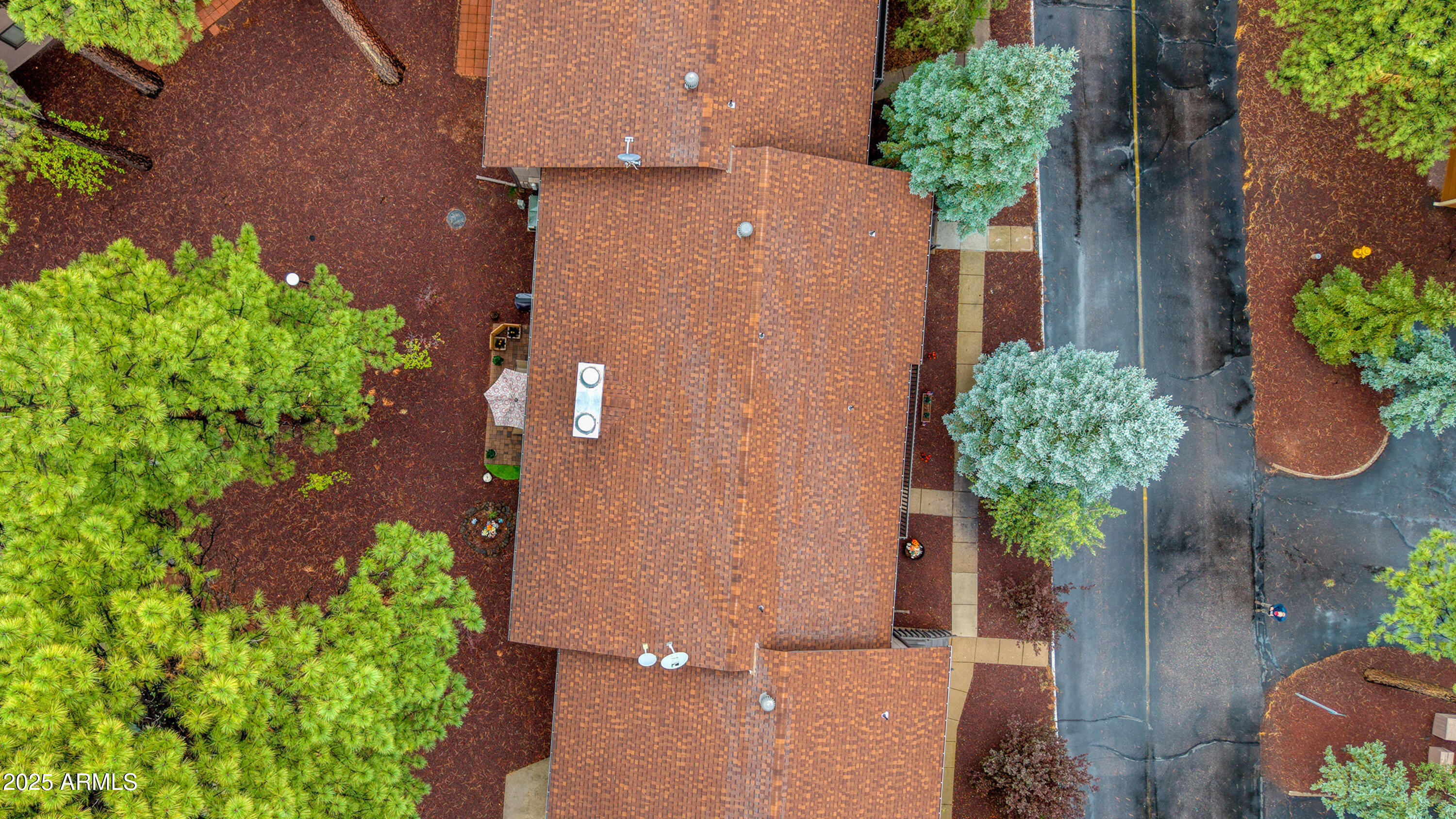 2641 Sports Village Loop, Unit 2 Pinetop, AZ 85935 - Photo 31 of 33 an aerial view of a house with yard and seating space