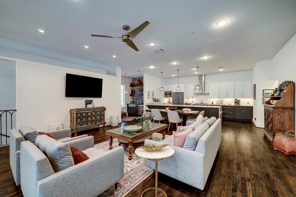 2007 Brun Street, Unit D Houston, TX 77019 - Photo 6 of 25 the seamless flow between the living, dining, and kitchen areas, perfect for entertaining or relaxing in style