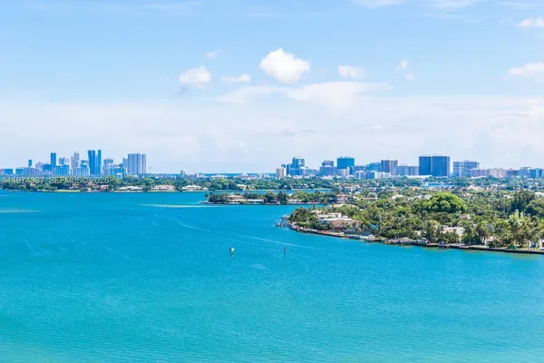 a view of a city from a balcony