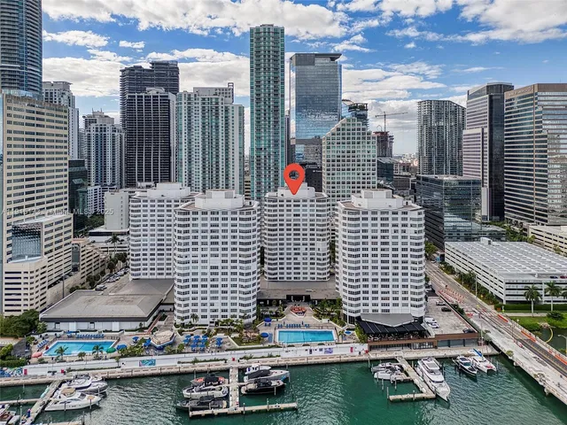 a bird view of buildings