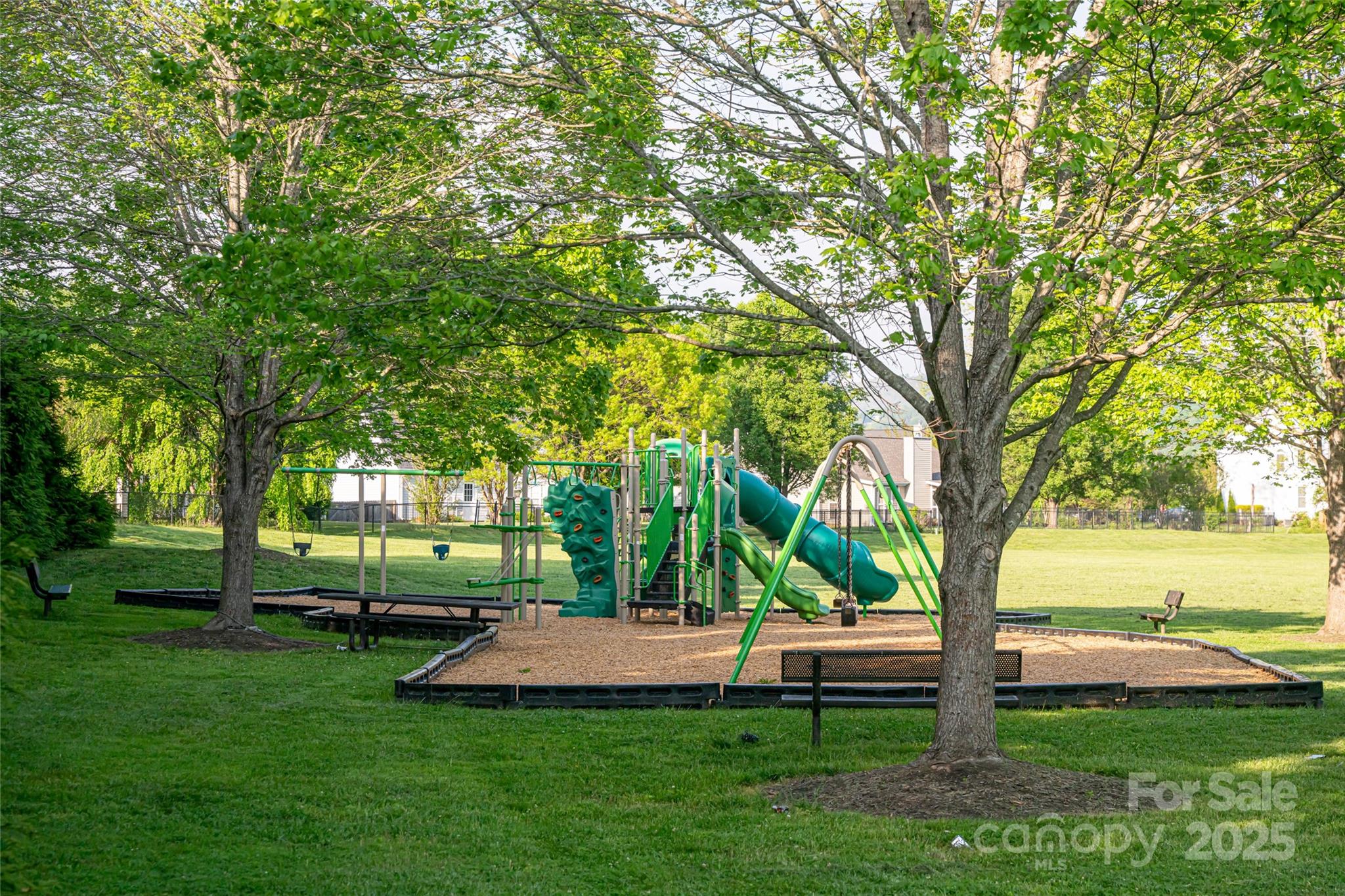 153 Rolling Meadow Road Fletcher, NC 28732 - Photo 34 of 34 a view of a park with trees and wooden fence
