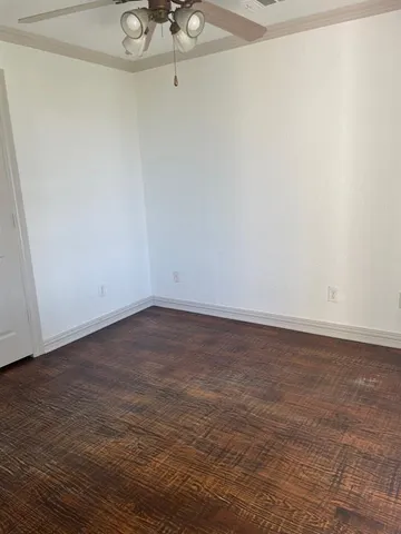 a view of a room with an empty space