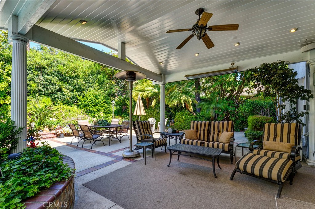 3001 Valera Fullerton, CA 92835 - Photo 20 of 25 a living room with patio furniture and a floor to ceiling window