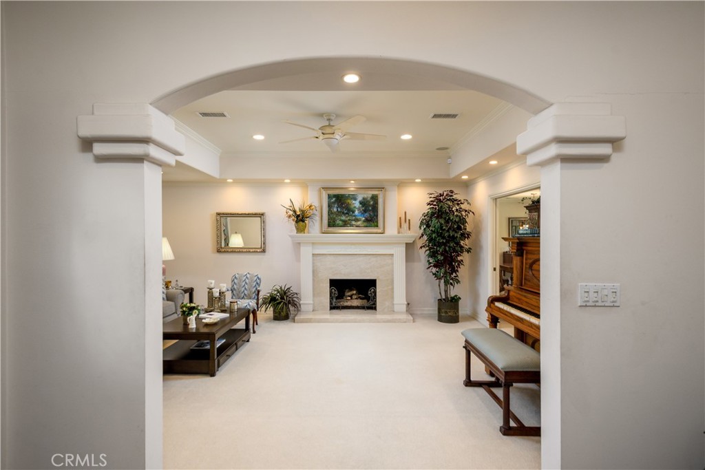 3001 Valera Fullerton, CA 92835 - Photo 5 of 25 a view of a livingroom with furniture and a fireplace
