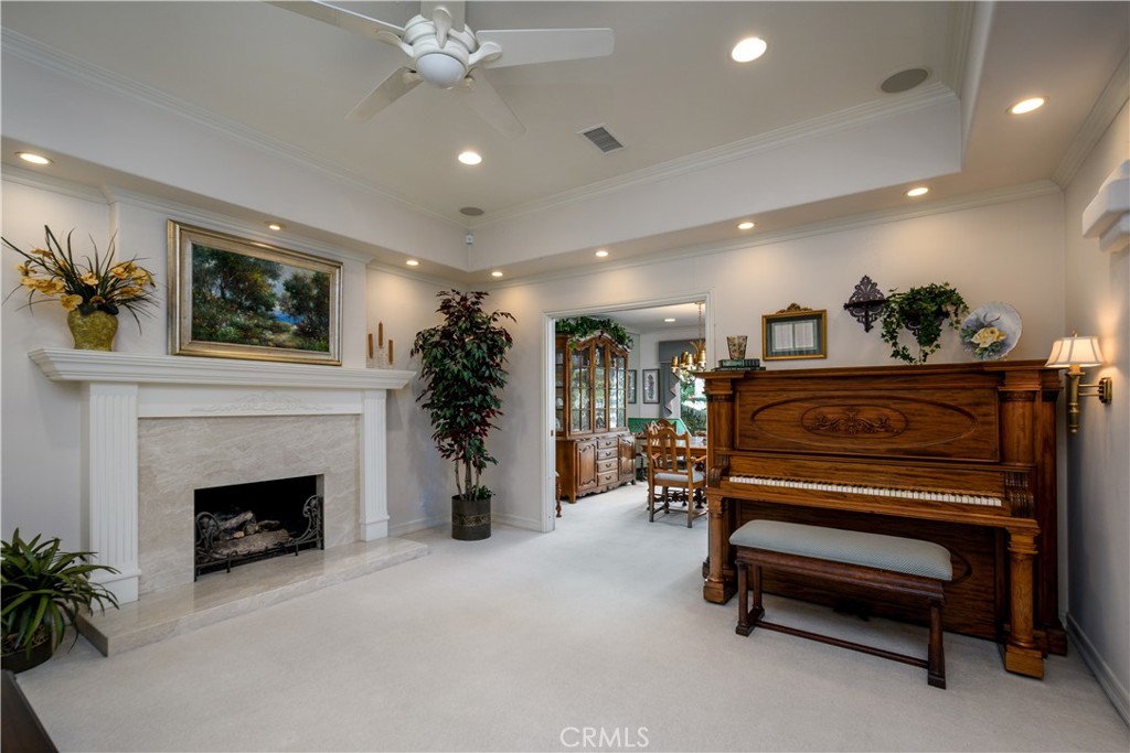 3001 Valera Fullerton, CA 92835 - Photo 7 of 25 a living room with furniture and a fireplace