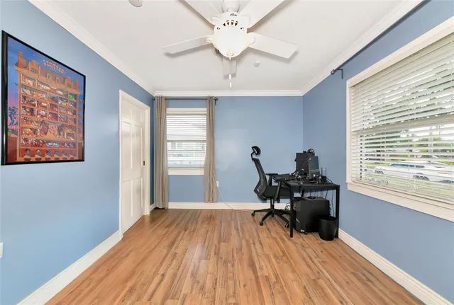 a bathroom with bathtub and shower