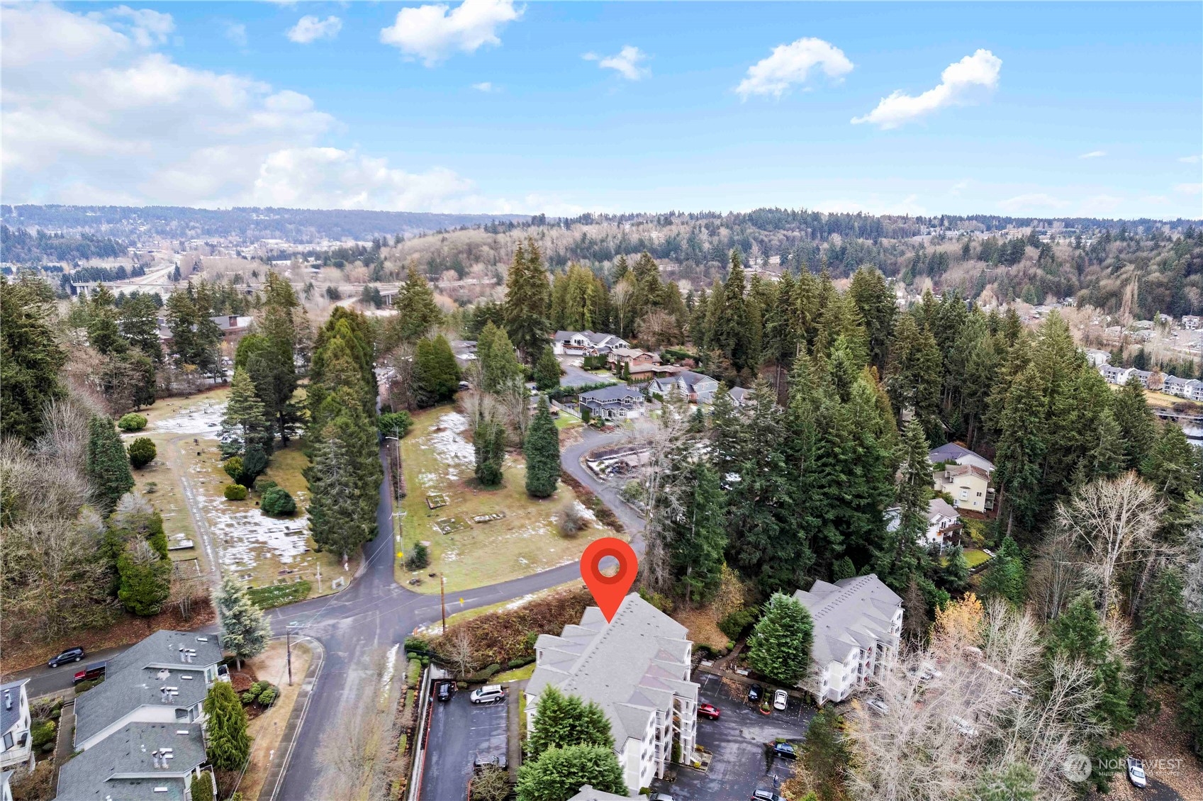 10709 Valley View Road, Unit B302 Bothell, WA 98011 - Photo 18 of 20 an aerial view of a city