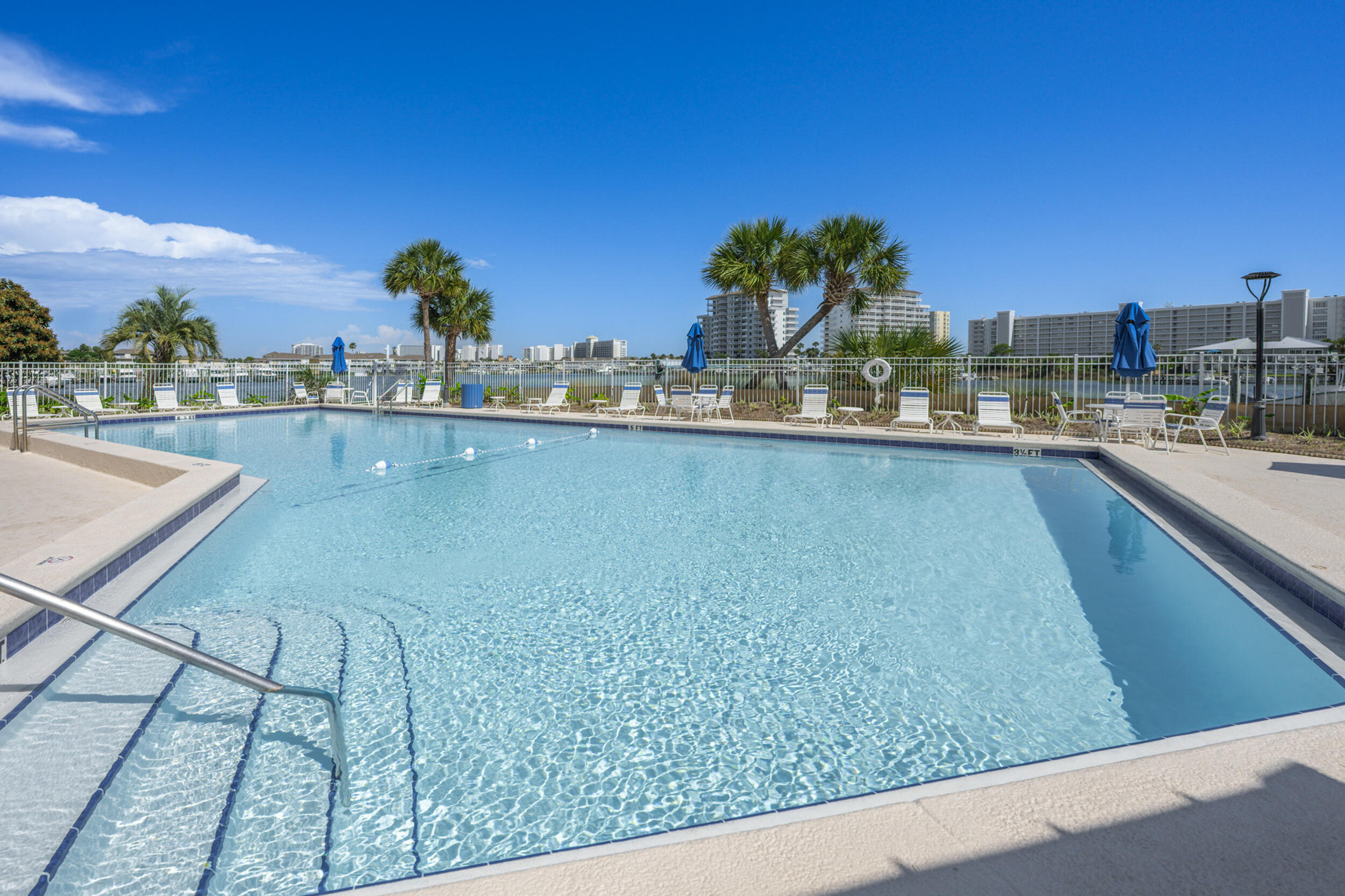 30 Moreno Point Road, Unit 502A Destin, FL 32541 - Photo 58 of 71 a view of swimming pool from a balcony