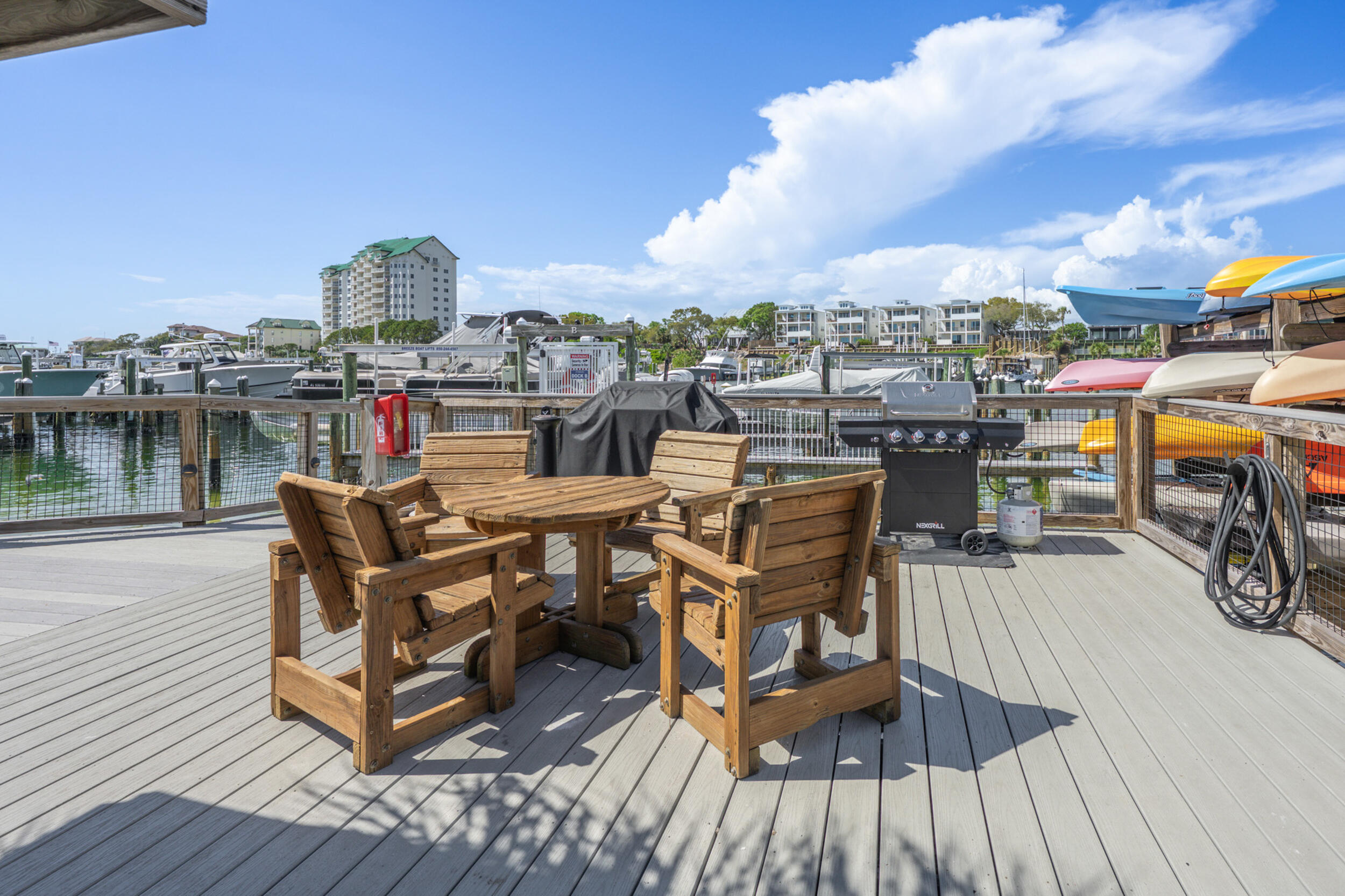 30 Moreno Point Road, Unit 502A Destin, FL 32541 - Photo 66 of 71 a view of a terrace with furniture