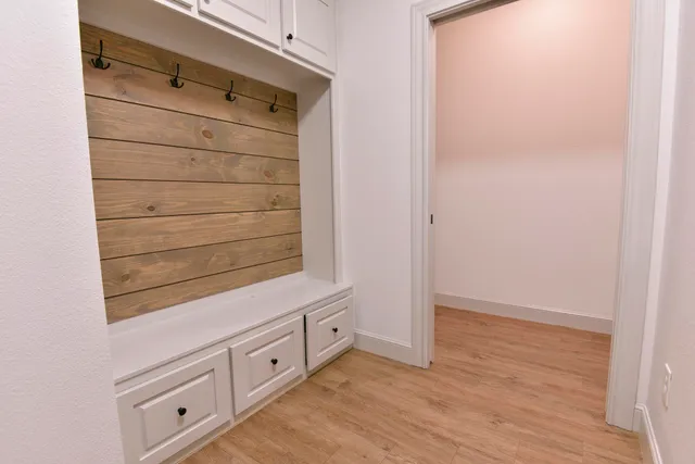 a backyard of a house