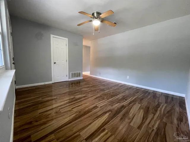 wooden floor in an empty room