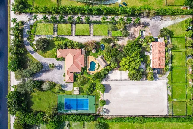 an aerial view of multiple house