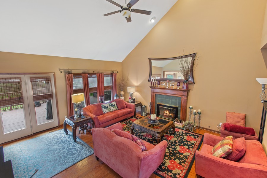 1 Walnut Lane Sugar Grove, IL 60554 - Photo 3 of 35 a living room with furniture and a fireplace
