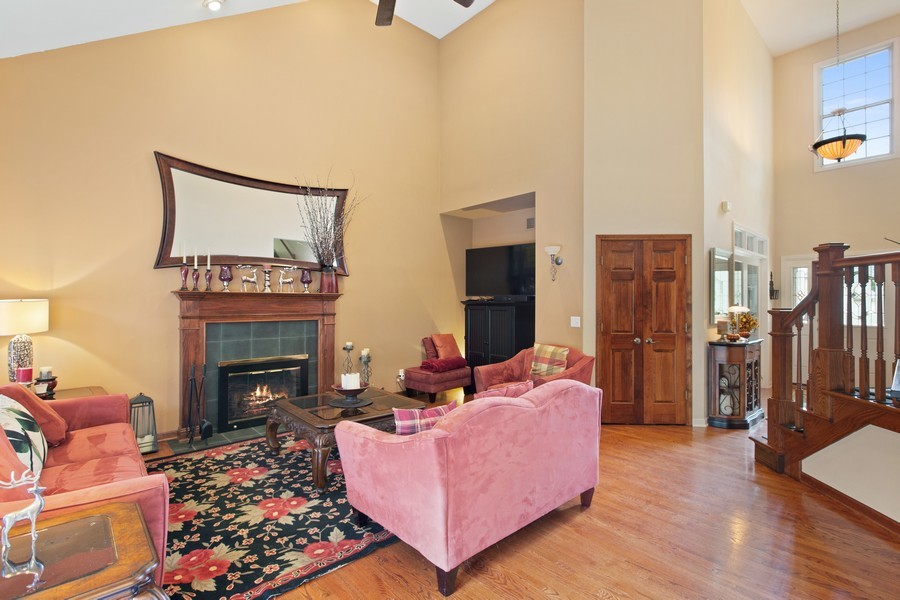 1 Walnut Lane Sugar Grove, IL 60554 - Photo 5 of 35 a living room with furniture and a fireplace
