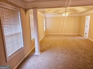 a view of an empty room