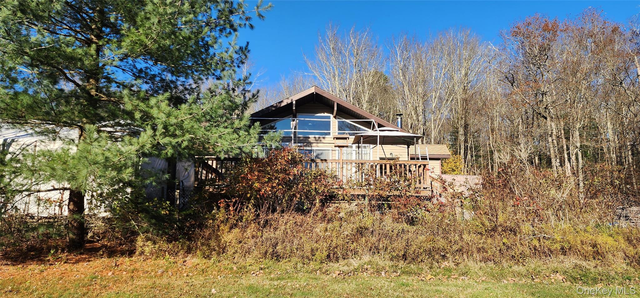 371 Kelly Bridge Road, Unit 365 Swan Lake, NY 12783 - Photo 1 of 21 a house with trees in front of it