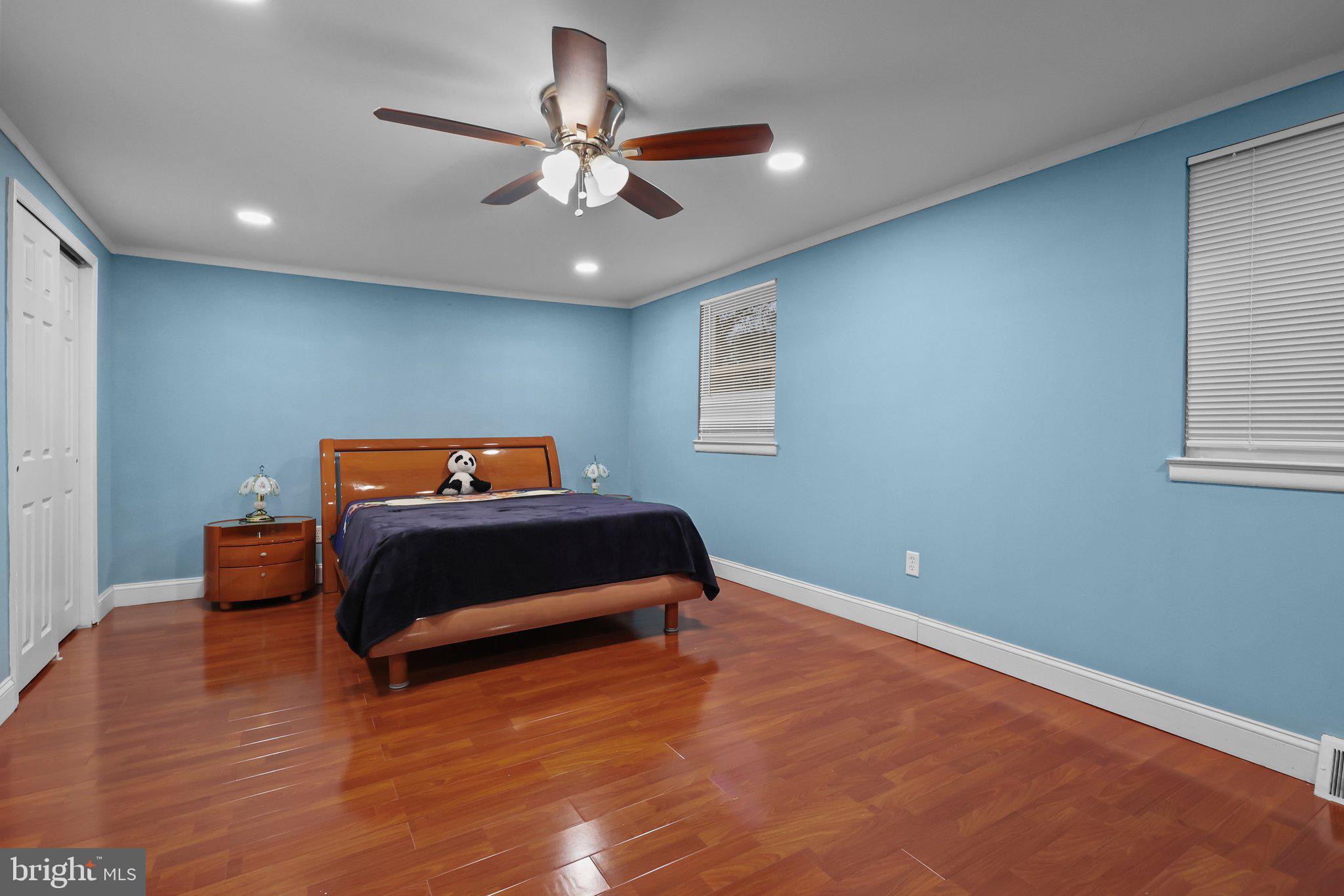3350 Rambler Road Bensalem, PA 19020 - Photo 24 of 35 a bedroom with a bed and a ceiling fan