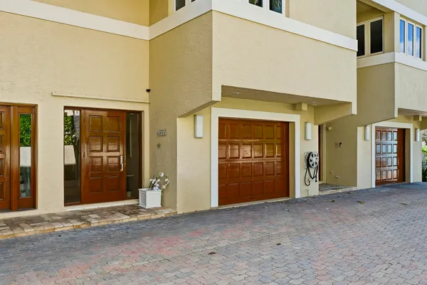 a view of a house with an empty room