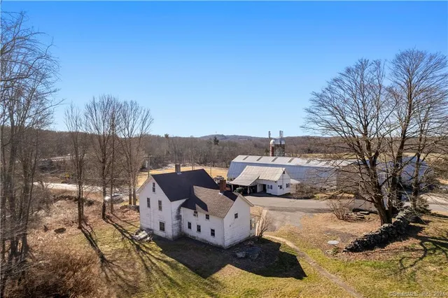 a view of lake with green space