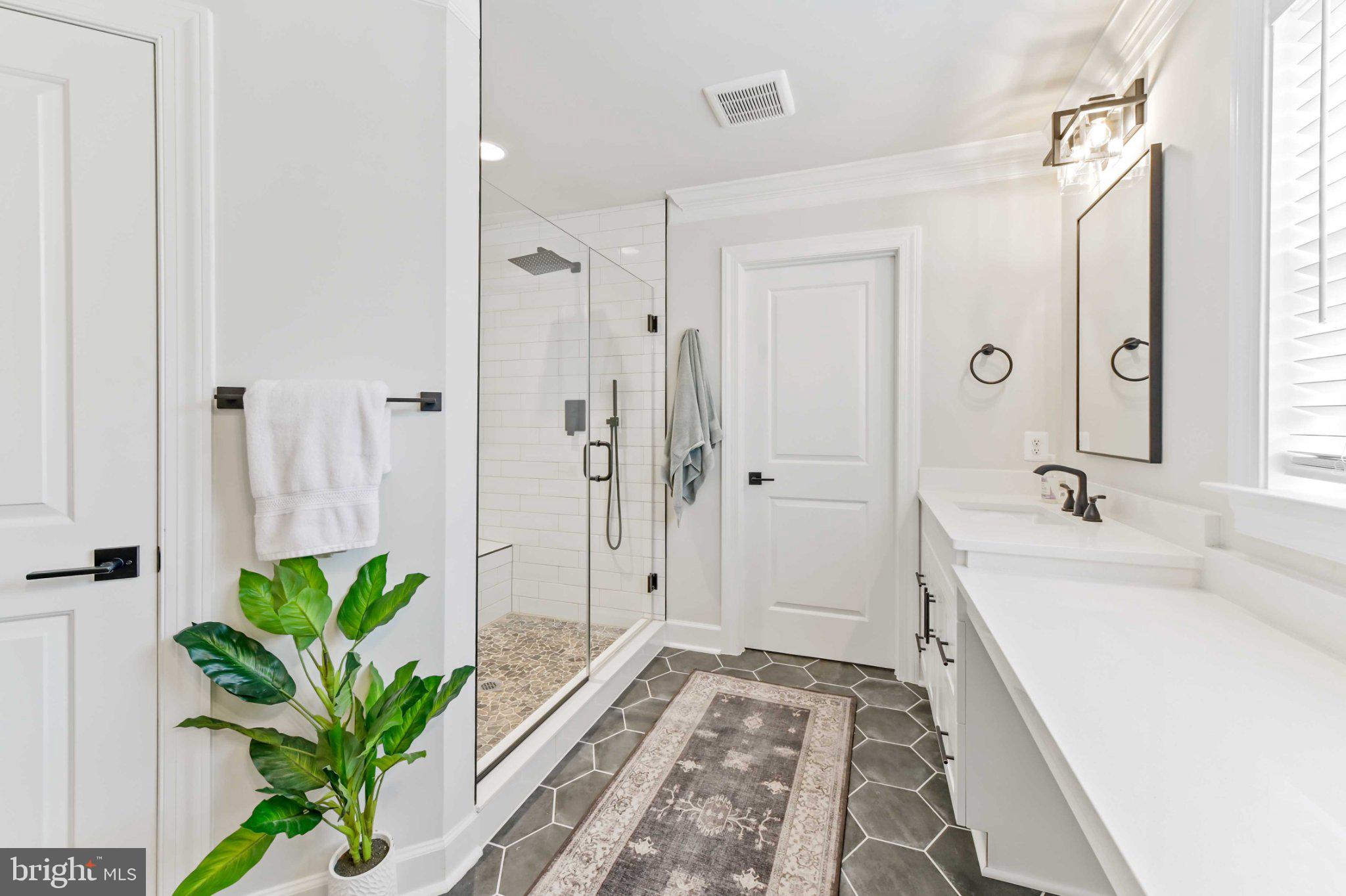 6310 Winters Lane Hanover, MD 21076 - Photo 52 of 76 a spacious bathroom with a potted plant