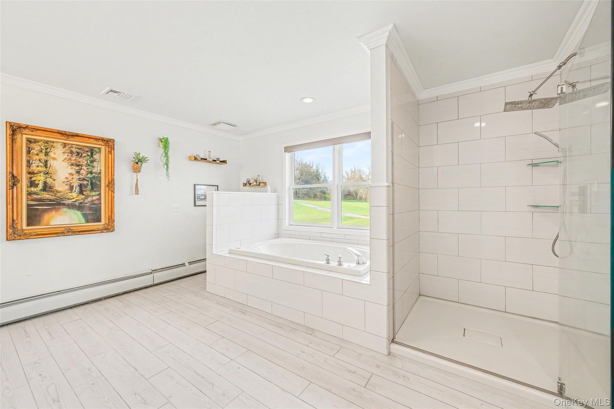 67 Liberty Corners Road Pine Island, NY 10969 - Photo 25 of 42 a bathroom with a bathtub and a shower