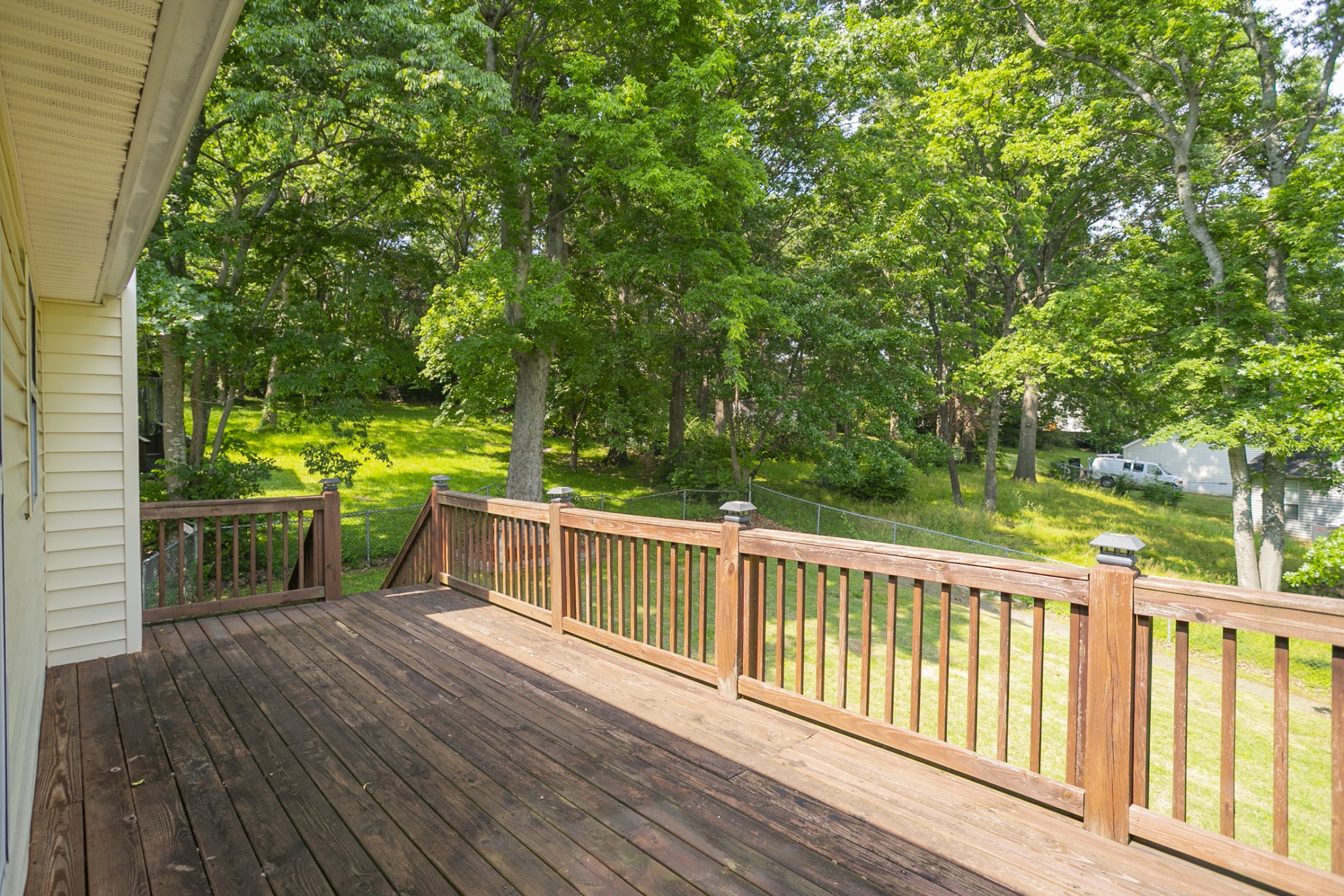 1609 Robards Way Hermitage, TN 37076 - Photo 35 of 43 a balcony with wooden floor and yard