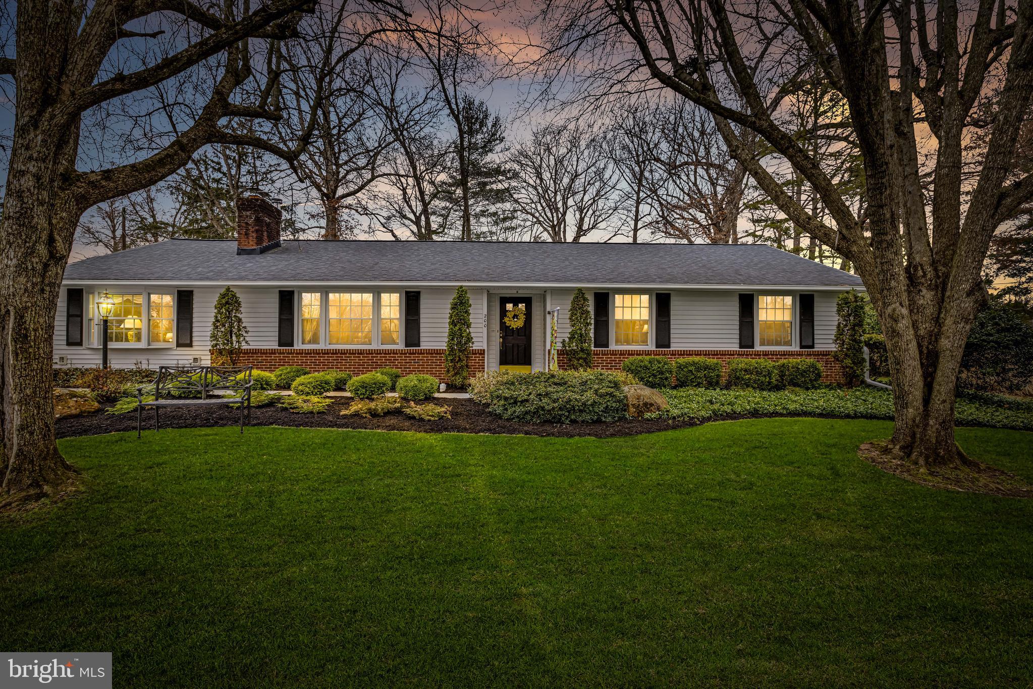 200 Purlington Road Lutherville-Timonium, MD 21093 - Photo 23 of 50 a front view of house with yard and green space