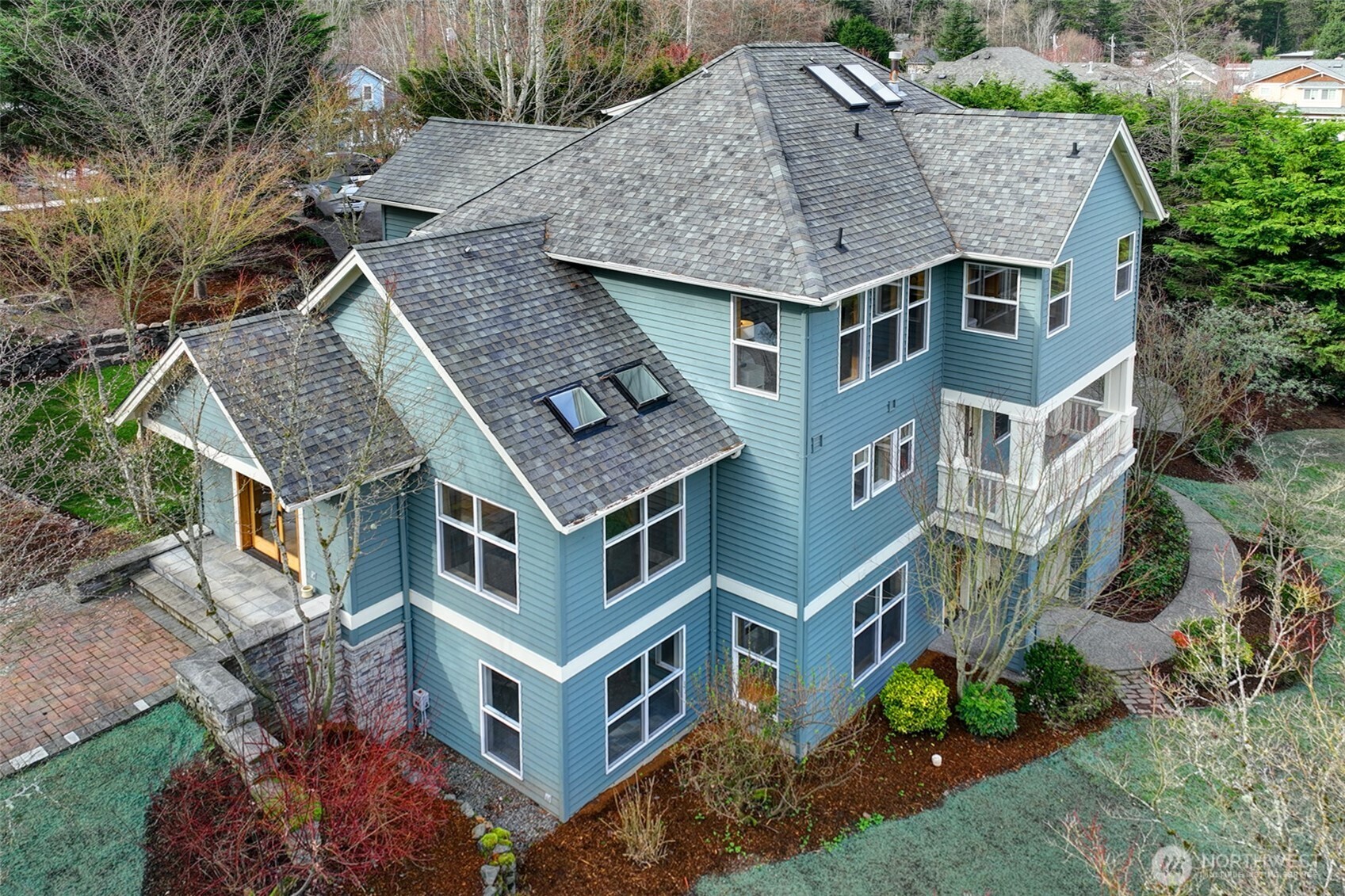 23623 20th Avenue West Bothell, WA 98021 - Photo 36 of 40 a aerial view of a house with a garden and trees