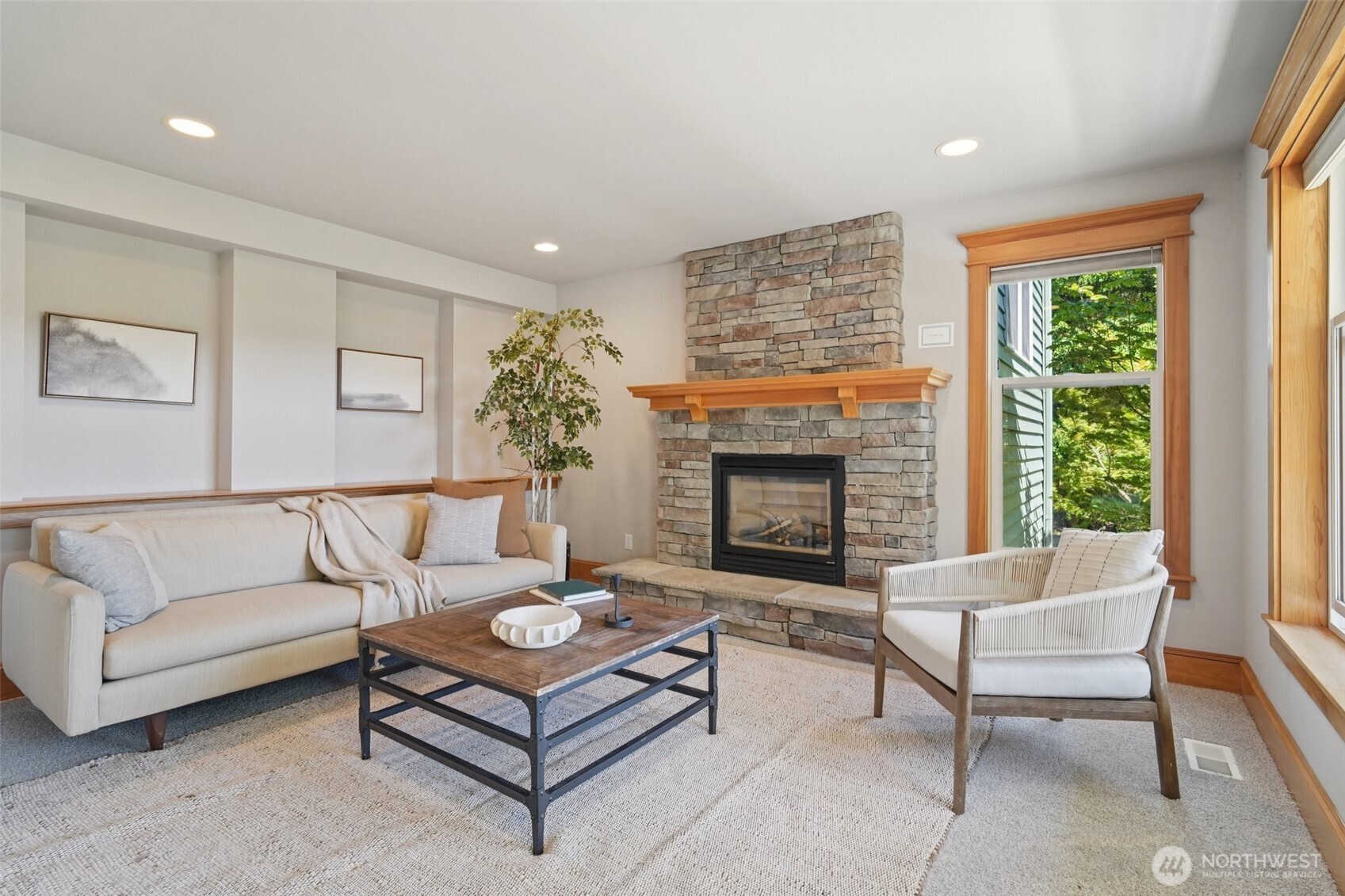 23623 20th Avenue West Bothell, WA 98021 - Photo 8 of 40 a living room with furniture and a fireplace