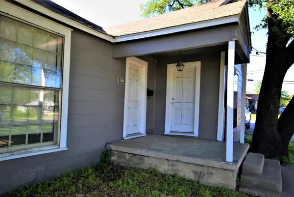 a view of front door of house