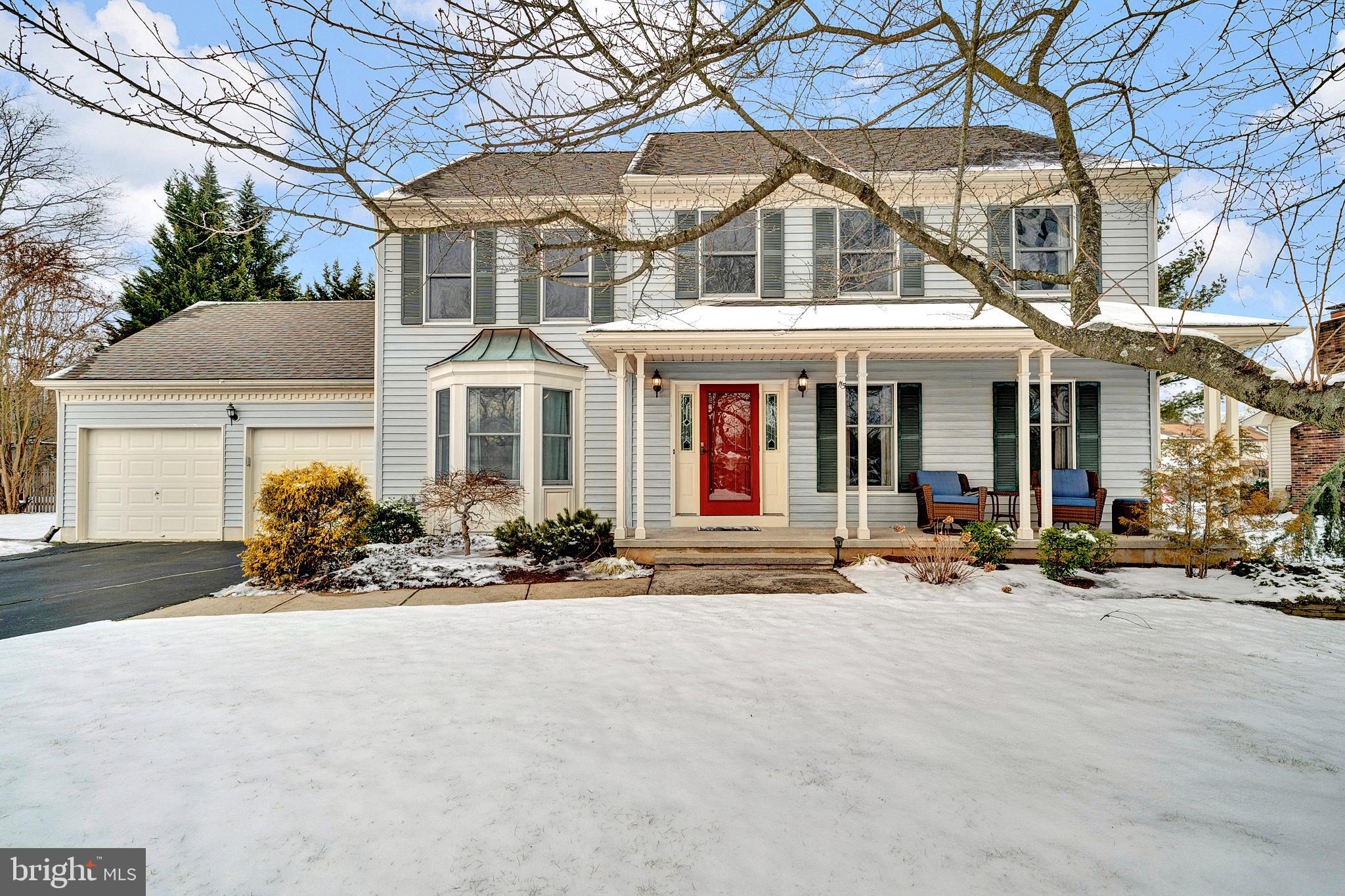 115 Robin Drive Hamilton, NJ 08619 - Photo 4 of 56 View of front with snowfall