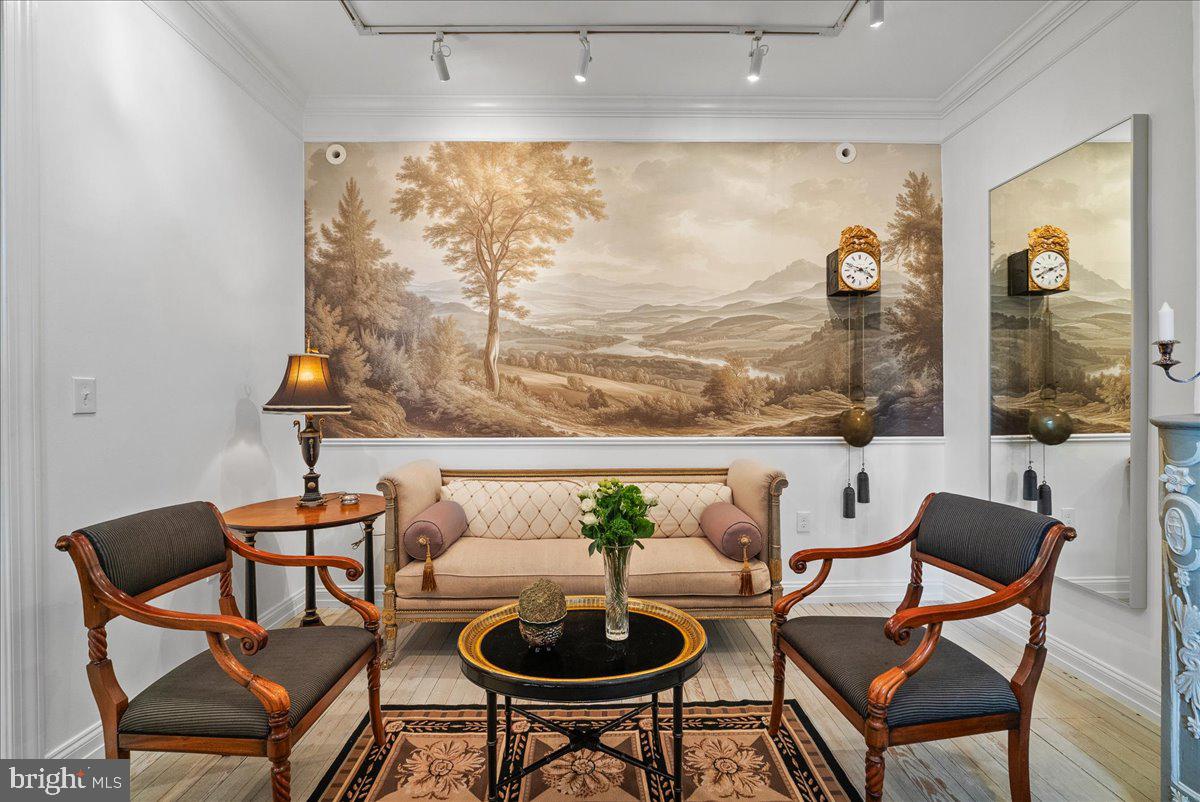 2815 Q Street Northwest Washington, DC 20007 - Photo 6 of 30 a dining room with furniture and wooden floor